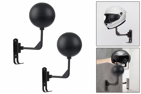 Accroche-Casque Mural « Everest » – Support 2-en-1 pour Casque et Veste Moto